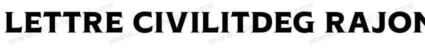lettre civilitdeg rajon字体转换